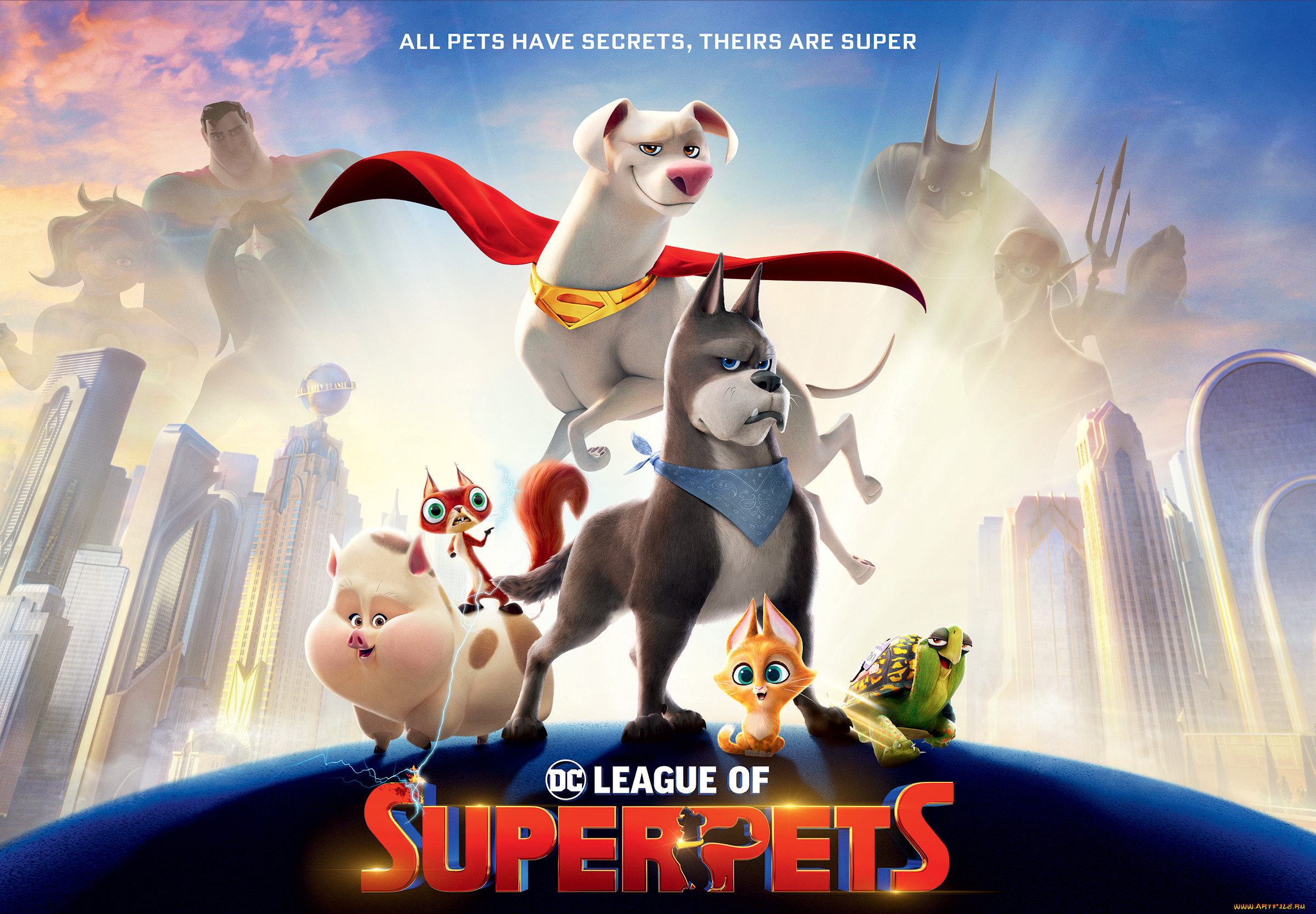 Обои DC League of Super-Pets || 2022 Мультфильмы DC League of Super-Pets,  обои для рабочего стола, фотографии dc league of super-pets || 2022,  мультфильмы, dc league of super-pets, cуперпитомцы, постер, персонаж, плакат